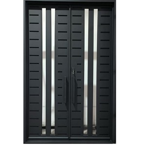 Cupón de Descuento de $500 en Puerta de Entrada de Estilo Moderno, Puertas de Seguridad de Hierro Forjado - Product Image 2