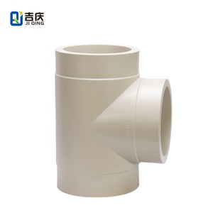 موصل TE مستقيم PPH للصرف الكيميائي ، الملحقات الصناعية-تركيبات أنابيب بلاستيكية بقطر متساوٍ - Product Image 1