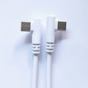 CE certificate 90 Degree Right Angled USB C to USB C A Charger Cable cables for electronic gadgets