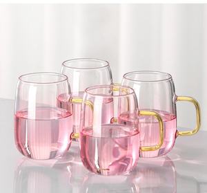 Juego de teteras de vidrio de gran volumen con aislamiento térmico y degradado de color, de alta estética, color rosa, para el hogar, apto para altas temperaturas y como tetera fría - Product Image 4