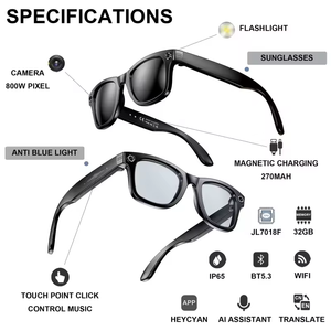 <span class=keywords><strong>Lentes</strong></span> Inteligentes W610 |   Similares a <span class=keywords><strong>Ray</strong></span>-<span class=keywords><strong>Ban</strong></span> Meta |   Cámara de 8MP |   Foto y Video Antivibración |   Reconocimiento Inteligente |   Traducción por IA |   IA - Product Image 3