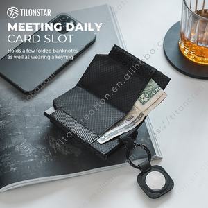 TILONSTAR TVC511-Cartera con bloqueo RFID personalizable, elegante y segura, plegable, de tela impermeable, tarjetero - Product Image 3