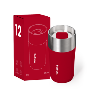 Hong Ling - Vasos Térmicos <span class=keywords><strong>de</strong></span> Acero Inoxidable 18/8 para Café, 12 oz, Doble Pared, Aislados, con Certificación FDA y LFGB - Product Image 1