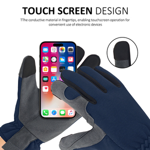 Guantes protectores <span class=keywords><strong>Premium</strong></span> con muñeca Spandex y palma recubierta de PU para trabajos pesados - Product Image 6