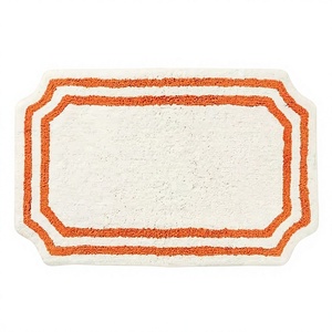 High Quality Custom BLOOM Eco-Friendly Floral Pattern Quick Dry Cotton <b>Bath</b> Mat with Machine Made Technics for Bathrooms by ITHL - Product Image 1
