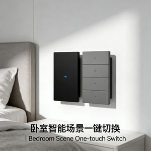 Tuya Matter Zigbee WiFi Smart 118 120 <b>Push</b> <b>Button</b> <b>Switch</b> US AU Standard Remote Control Smart Home Automation - Product Image 3