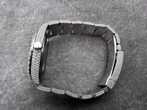 Private Luminous VVS Watch Waterproof 41mm 904L 3235 Movement Arabic Numerals Full Ice Silicon Stone - Product Image 3