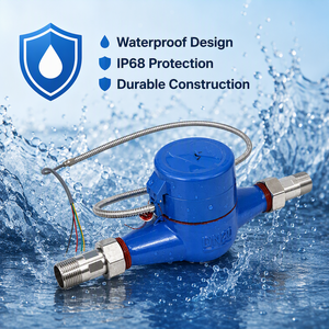 Contatore <span class=keywords><strong>d</strong></span>'Acqua Intelligente M-Bus Rs485 con Uscita a Impulsi Cablata Modbus, IoT, IP68 Impermeabile, Lettura Diretta Fotoelettrica AMR/<span class=keywords><strong>AMI</strong></span>/BMS - Product Image 2