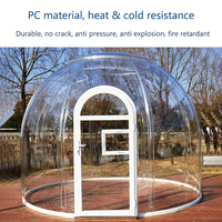 Dôme Transparent personnalisé pour l'extérieur, maison de bulles, Structure modulaire, maison de soleil ronde étanche