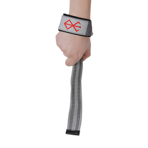 Logotipo personalizado al por mayor Anime Berserk ajustable gimnasio Deadlift muñequeras soporte de muñeca para hacer ejercicio levantamiento de pesas - Product Image 6