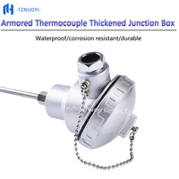 WRNK-131/231/221 Type K Bendable Armored Mineral Insulated 1300 High Temperature Thermocouple for Oven Furnace OEM ODM IP68