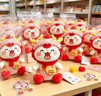 Boneka Plush Kartun Naga Lucu Kustom Maskot Mainan Grosir Untuk Hadiah Promosi Boneka Plush