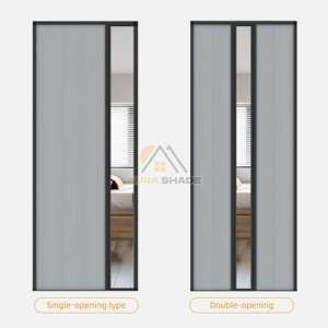 モダンで高品質な格納式遮光スクリーン ハニカム構造 スライディングドア用シェード＆シャッター 家庭やオフィス向け - Product Image 3