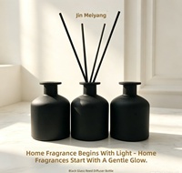 Diffuseur d'aromathérapie en verre rond, flacon vide pour huiles essentielles et parfums d'intérieur, sans flamme, pour senteurs florales