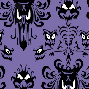 Cortina de Ducha de Poliéster con Diseño de Fantasmas Góticos Púrpuras, Cortina de Baño con Impresión Digital Personalizada, Impermeable, Venta al Por Mayor, Moderna - Product Image 3