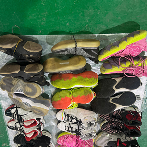 Chaussures de sport mixtes synthétiques respirantes d'occasion de marque originale pour hommes, style basketball, vente en gros en vrac - Product Image 6