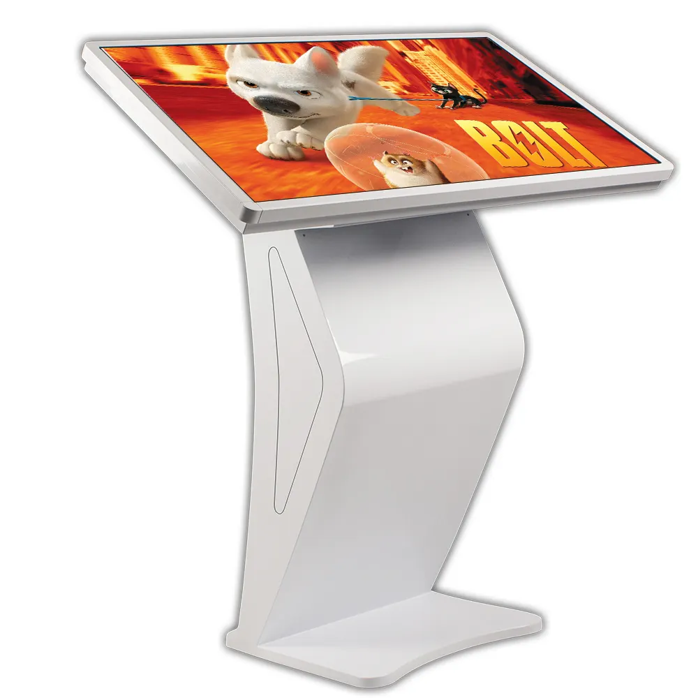 Custom size 50 55 inch floor standing wifi lcd touch screen terminal Interactive all in one kiosk