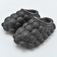 Femmes Hiver Mode Coton Bulle Diapositives Plate-forme Bout Rond Chaud Bulle Pantoufles En Gros Femme Chaussures