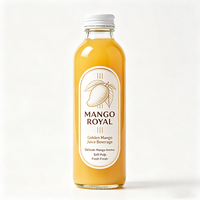 Étiquettes pour bouteilles de jus de mangue, fournies par l'usine Haoxuan, autocollants imprimés imperméables pour la décoration de bouteilles de jus premium