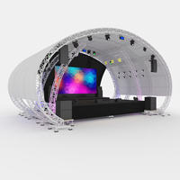 Estructura Circular Truss Portátil para Escenario de DJ e Iluminación de Eventos Estructura Curva de Aluminio Duradero Fabricada con Aleación de Aluminio Prémium