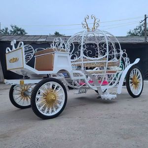 Venta de Autobús Turístico HKBG Retro Estilo Europeo con Diseño de Calabaza y Caballos, Velocidad de 30 km/h, Color Personalizado, Gran Éxito de Ventas - Product Image 2