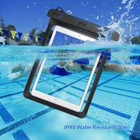 Qihang Outdoor – Sacoche étanche transparente en ABS de 12 pouces pour tablette PC, idéale pour iPad, la dérive et la natation