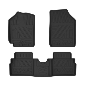 Tapetes de Piso para Auto <span class=keywords><strong>Renault</strong></span> Kwid 2020-2023, Litop, Alta Calidad, Impermeables, 3D, TPE, Antideslizantes, Ecológicos, Juego Completo de 3 Piezas, 3.6mm de Grosor - Product Image 1