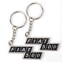 Porte-clés personnalisé à la mode avec Logo, nom, accessoires, numéro de téléphone, plaque d'immatriculation de voiture, porte-clés