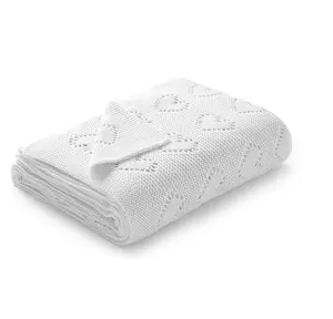 Prix de gros de couverture pour bébé Loverly Soft Crochet pour châle couverture