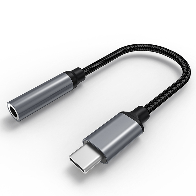 USB Type C to 3.5mm Female Headphone Jack Adapter Brand New Audio Cables for Mobile Phone Usage