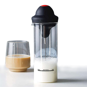 Mousseur à lait électrique portatif en verre pour café - Product Image 1