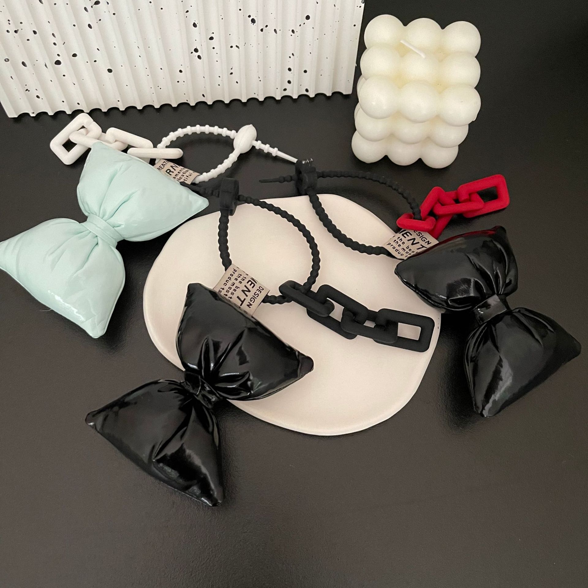 Promotional Soft Silicon Fan Lanyard 6cm Short Finger Silicon Cup Electronic Device Holding Lanyard With Nylon String Image 2