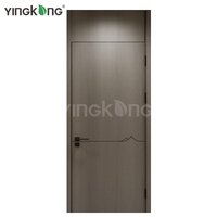 Оптовая продажа от фабрики Yingkang, внутренняя дверь WPC для ванной комнаты, Современная Звуконепроницаемая дверь для спальни, Wpc, противотермитная плоская дверь