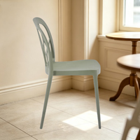 Chaise en plastique moulée par injection pour mobilier, chaise de salle à manger, chaise de restaurant, chaise de bureau, chaise d'extérieur, chaise de jardin, chaise design italienne