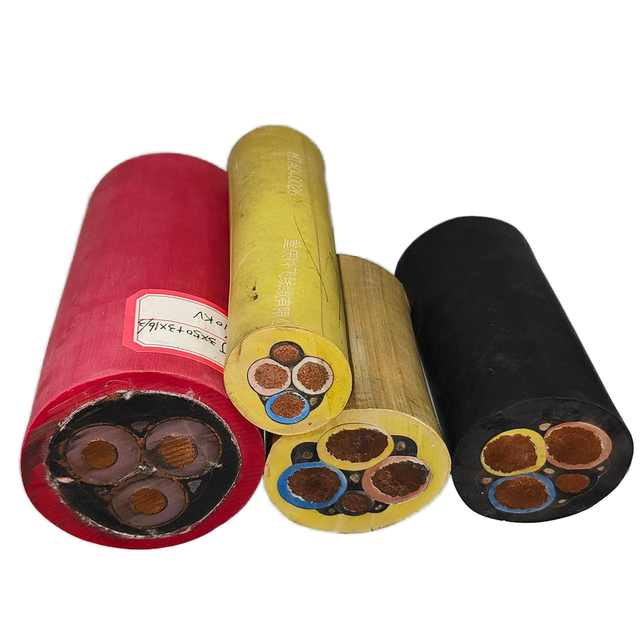 0.38/0.66kv 3*50+1*16 3*95+1*25 Heavy Duty Underground Fire Resistant Explosion-proof Power Cable Copper Rubber for Mines