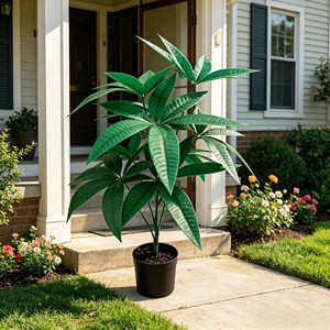 Follaje Vibrante Ovalado Fortune con Hojas Gruesas y Brillantes para Decoración de Entradas, Tiendas y Salas de Estar - Product Image 4