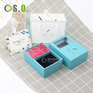 Caja de Joyería de Cartón de Lujo al por Mayor, Caja de Regalo para Joyería, Anillos, Aretes, Collares, Caja de Empaque para Joyería con Flores - Product Image 3