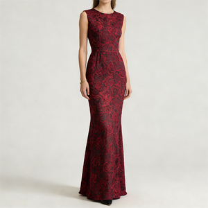 Tela Brocada con Diseño <span class=keywords><strong>Floral</strong></span>, Transpirable, para Tapicería, Entretela, Delgada, Suave, Color Rojo Rosa Mate, Venta al por Mayor de Fábrica China - Product Image 4