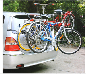 Porte-vélos pour <span class=keywords><strong>coffre</strong></span> de <span class=keywords><strong>voiture</strong></span>, supports pour 3 vélos noirs-Sangles antibalancement durables et antirouille pour la plupart des véhicules - Product Image 4