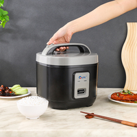Autocuiseur de riz intelligent numérique automatique en plastique avec contrôle par minuterie, cuve antiadhésive, spatule et tasse doseuse, écologique, vente en gros