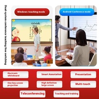 Tableau blanc interactif numérique intelligent pour l'enseignement scolaire, 55, 65, 75, 86, 98, 110 pouces, 4K, pour la salle de classe et la formation