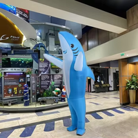 Costume de requin animal personnalisé de prix usine de Waterhan costume gonflable en PVC pour adulte
