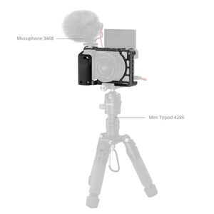 Jaula para Cámara SmallRig 3164B de Acero Inoxidable con Mango de Silicona y Soporte Cold Shoe ARRI 3/8-16 para <span class=keywords><strong>Sony</strong></span> A6100 A6300 <span class=keywords><strong>A6400</strong></span> - Product Image 5