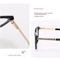 Nouvelles montures de lunettes pour femmes, style œil-de-chat carré, monture intégrale, verres de prescription, correction de l'astigmatisme, rétro, tendance, charnières à ressort