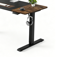 Bureau debout électrique à double moteur réglable en hauteur pour poste de travail informatique à domicile