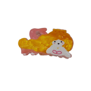 Fermaglio per capelli Angelina a forma di sirena da 8 cm per bambine, design simpatico a cartoni animati - Product Image 1