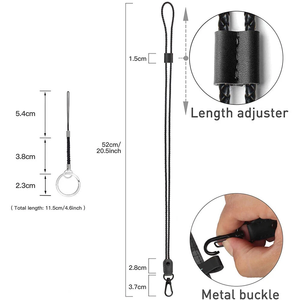 Cordón de Cuero Tejido con Cierre Metálico de Color Sólido, Cordón para Colgar para Identificación, Correa para Colgar en el Cuello - Product Image 4