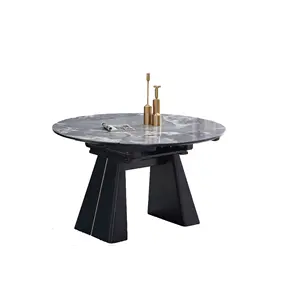 Dining table set 6 chairs, modern dining table set, extendable dining table set