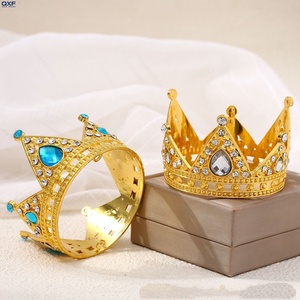 Corona per capelli, Decorazione per torte di compleanno e matrimoni, Corona per torte per bambini e bambine, Cappello a cilindro, Strumento per decorare torte con fiori - Product Image 2