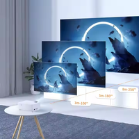 Projecteur LED T3 1080P pour la maison et le bureau, mise au point manuelle, 5500 lumens, pour le divertissement et les cinémas à domicile